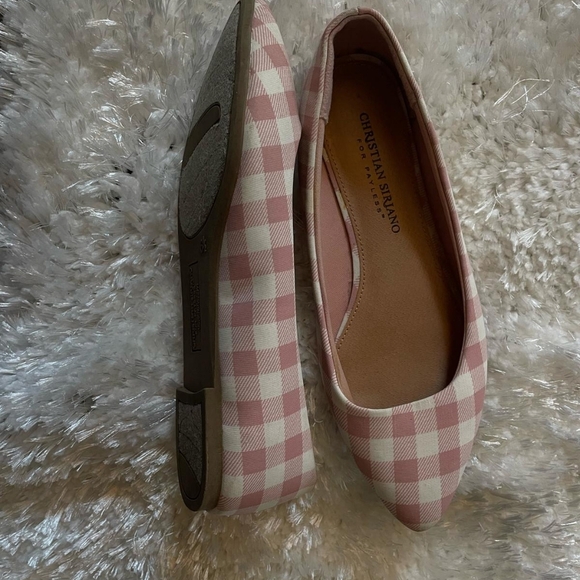 Christian Siriano Pink Checkered Women's Flats - Picture 5 of 5